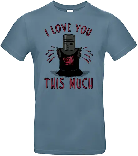 This Much! - black knight, movie, monty, python, ritter der kokosnuss, hug - Standard T-Shirt