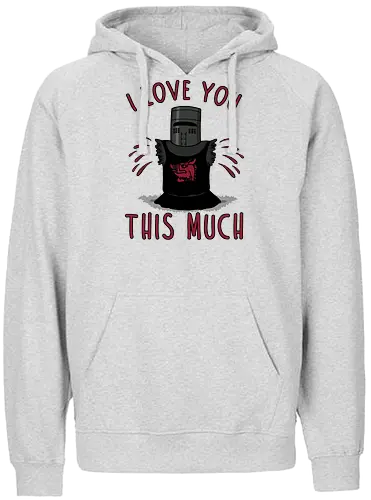This Much! - black knight, movie, monty, python, ritter der kokosnuss, hug - Fairtrade Hoodie