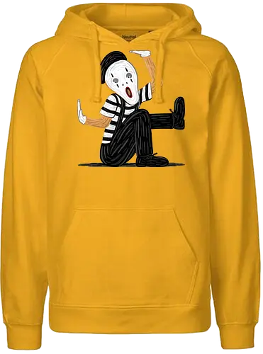 The Silent Scream! - Mime, fun, der schrei, Edvard Munch, Pantomime, Trapped, scream - Fairtrade Hoodie