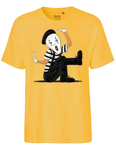 The Silent Scream! - Mime, fun, der schrei, Edvard Munch, Pantomime, Trapped, scream - Fairtrade T-Shirt
