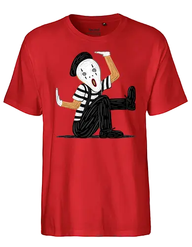 The Silent Scream! - Mime, fun, der schrei, Edvard Munch, Pantomime, Trapped, scream - Fairtrade T-Shirt