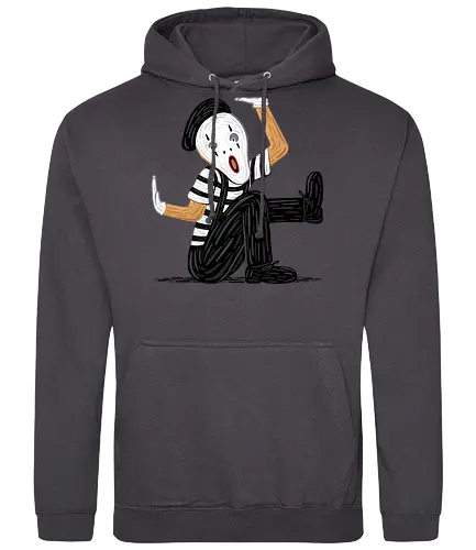 The Silent Scream! - Mime, fun, der schrei, Edvard Munch, Pantomime, Trapped, scream - Standard Hoodie