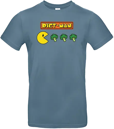 Diet-Man! - gaming, pac, man, Diet, brokkoli - Standard T-Shirt