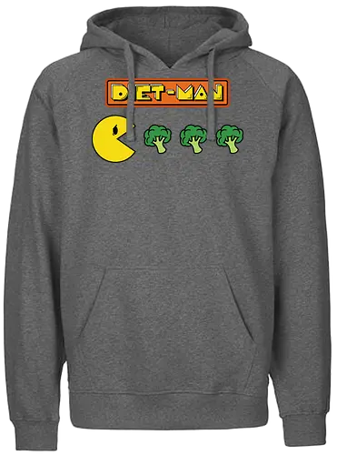 Diet-Man! - gaming, pac, man, Diet, brokkoli - Fairtrade Hoodie