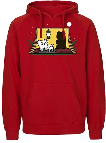 Scary Tent! - scary, horror, gummibär, Zahnarzt, Loch, zelt, mashup, fun, br, Gummibr - Fairtrade Hoodie