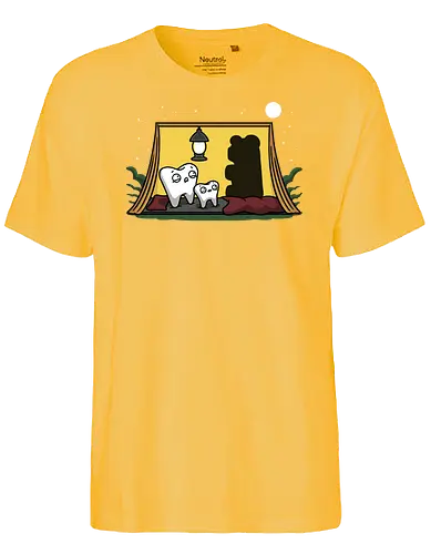 Scary Tent! - scary, horror, gummibär, Zahnarzt, Loch, zelt, mashup, fun, br, Gummibr - Fairtrade T-Shirt
