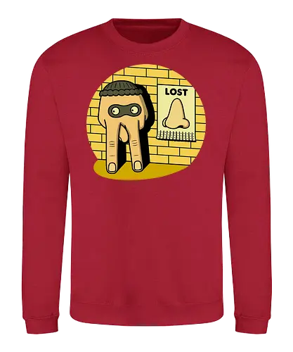 Lost Nose! - fun, joke, Got your nose, Nase geklaut, nase, hand, spaß - Sweatshirt