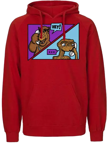 Extraterrestrial Call! - alien, Alien Life Form, mashup, tv, fun, Call home, et, Nach hause telefoAutomataen - Fairtrade Hoodie