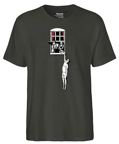 Office Affair! - series, tv, mashup, banksy, Dwight, Angela, Michael - Fairtrade T-Shirt