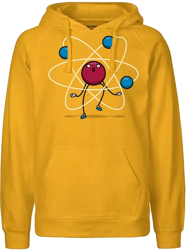 Chemi's Tricks! - science, atom, Neutron, Juggle, Jonglieren, fun, wissenschaft - Fairtrade Hoodie