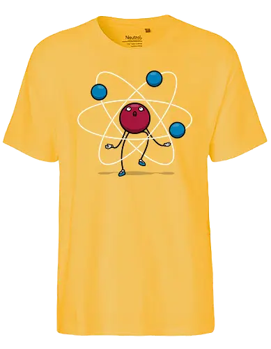 Chemi's Tricks! - science, atom, Neutron, Juggle, Jonglieren, fun, wissenschaft - Fairtrade T-Shirt