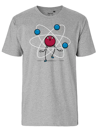 Chemi's Tricks! - science, atom, Neutron, Juggle, Jonglieren, fun, wissenschaft - Fairtrade T-Shirt