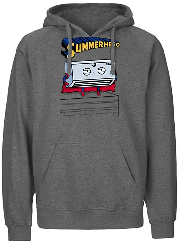 Summerhero! - fun, summer, hero, Aircondition, held, Klimaanlage, Ht - Fairtrade Hoodie