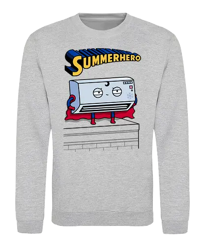 Summerhero! - fun, summer, hero, Aircondition, held, Klimaanlage, Ht - Sweatshirt