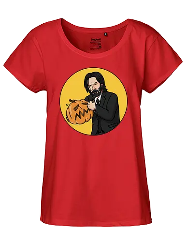 Hallowick! - halloween, pumpkin, kürbis, jack-o-lantern, john - Fairtrade Girl Shirt