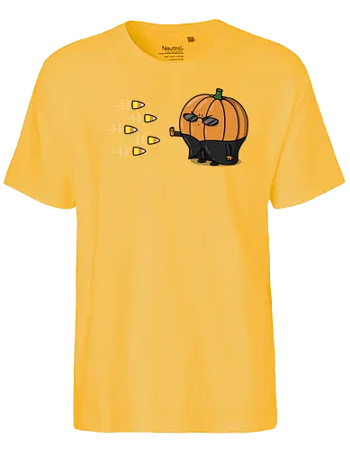 The Chosen Pumpkin! - pumpkin, Candycorn, mashup, matrix - Fairtrade T-Shirt