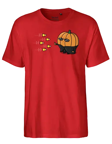 The Chosen Pumpkin! - pumpkin, Candycorn, mashup, matrix - Fairtrade T-Shirt