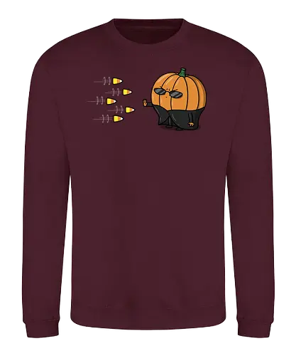 The Chosen Pumpkin! - pumpkin, Candycorn, mashup, matrix - Sweatshirt
