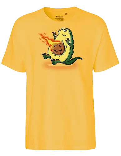 Avocalypse! - avocado, dinosaur, Flame, apocalypse - Fairtrade T-Shirt
