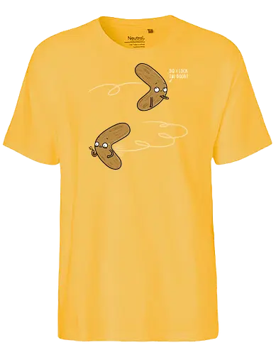 Insecure Boomerang! - Boomerang, key, Door - Fairtrade T-Shirt