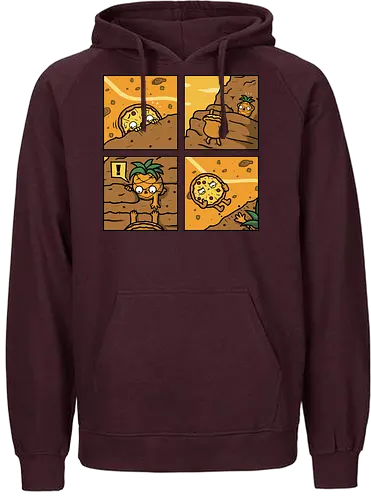 Pinpple Help! - pizza, yes, no, pinpple - Fairtrade Hoodie