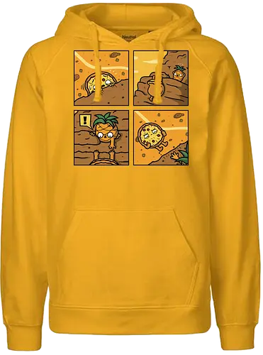 Pinpple Help! - pizza, yes, no, pinpple - Fairtrade Hoodie