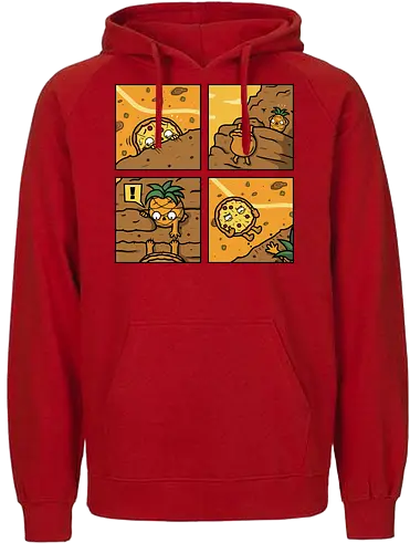 Pinpple Help! - pizza, yes, no, pinpple - Fairtrade Hoodie