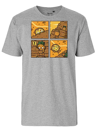 Pinpple Help! - pizza, yes, no, pinpple - Fairtrade T-Shirt
