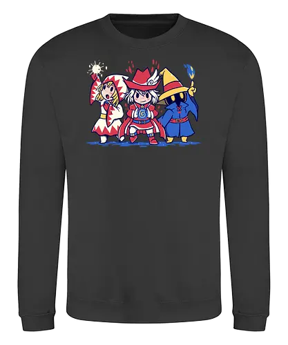 The Three Mages - mage, magier, wizard, final, fantasy, jrpg, rpg, Class - Sweatshirt