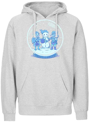 Breath of the Snow - Breath, wild, snow, winter, Snowman, Schneemann, schneekugel, Hero of Time - Fairtrade Hoodie