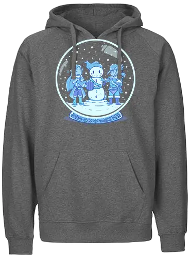 Breath of the Snow - Breath, wild, snow, winter, Snowman, Schneemann, schneekugel, Hero of Time - Fairtrade Hoodie