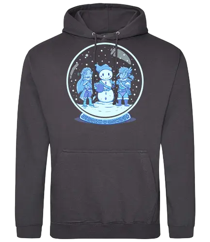 Breath of the Snow - Breath, wild, snow, winter, Snowman, Schneemann, schneekugel, Hero of Time - Standard Hoodie
