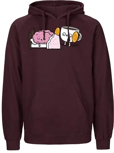 Cymbal Wake Up! - coffee, brain, sleepy, Loud - Fairtrade Hoodie
