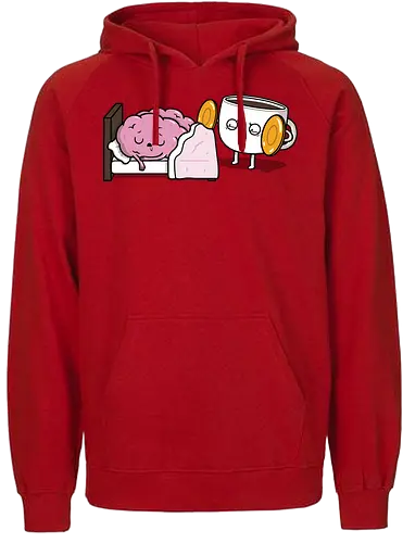 Cymbal Wake Up! - coffee, brain, sleepy, Loud - Fairtrade Hoodie