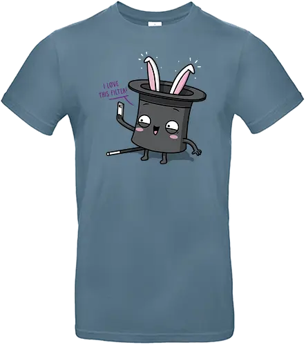 Bunny Filter! - bunny, Zylinder, Tophat, magic, Picture, selfie - Standard T-Shirt