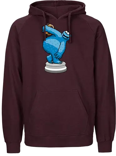 Cookiebolus! - cookie, monster, Throw, sports, Diskus, Discus - Fairtrade Hoodie