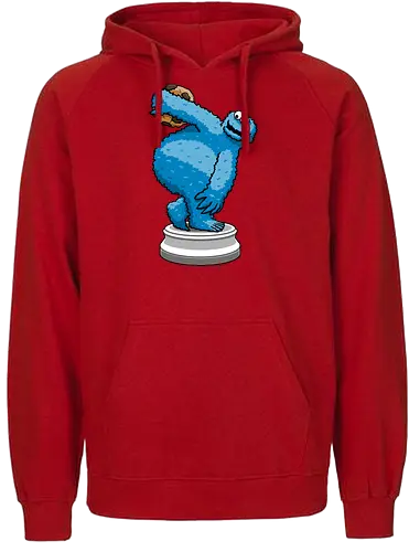 Cookiebolus! - cookie, monster, Throw, sports, Diskus, Discus - Fairtrade Hoodie