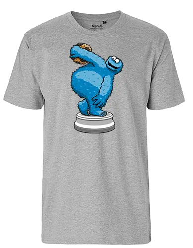 Cookiebolus! - cookie, monster, Throw, sports, Diskus, Discus - Fairtrade T-Shirt