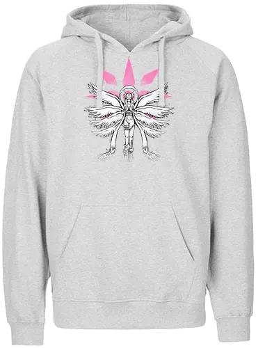 The Graffiti Angel - digital, monsters, angel, Digitation, light, licht - Fairtrade Hoodie
