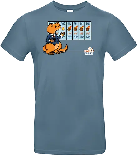 Weather T-Rex! - t-rex, Asteroid, Forecast, weather, Weatherman - Standard T-Shirt