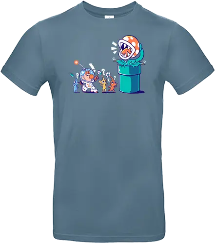 Wrong Planet - alien, Flora, plant, Piranha, mario, videogames - Standard T-Shirt