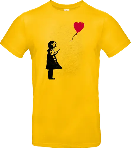 Girl with Phone! - girl, balloon, Phone, Kritik - Standard T-Shirt