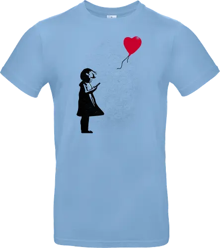 Girl with Phone! - girl, balloon, Phone, Kritik - Standard T-Shirt