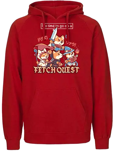 Fetch Quest - dog, doggo, hund, magier, Magician, Fetch, quest - Fairtrade Hoodie