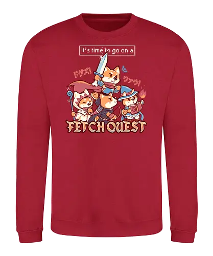 Fetch Quest - dog, doggo, hund, magier, Magician, Fetch, quest - Sweatshirt