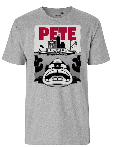Pete! - cat, mouse, cartoon, mashup, stmboat - Fairtrade T-Shirt