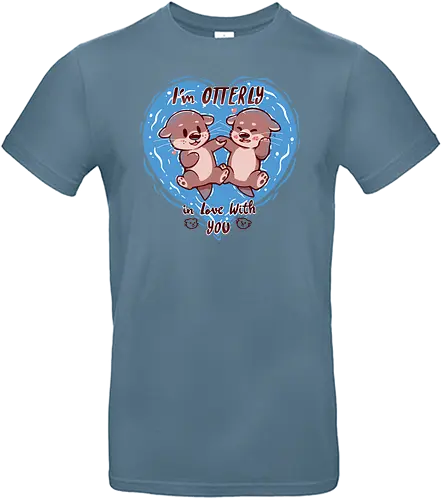 Otterly in Love - otter, love, liebe, cute, hrt - Standard T-Shirt