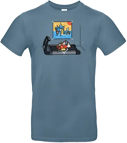 Karp Training! - gym, training, fish, pocket, monster - Standard T-Shirt