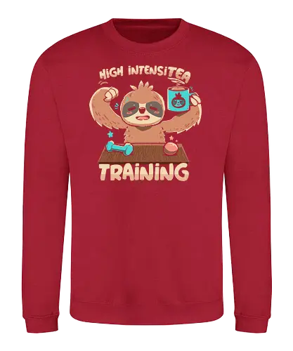 High IntensiT Training Sloth - faultier, sloth, Intense, tee, workout, t - Sweatshirt