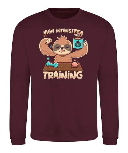 High IntensiT Training Sloth - faultier, sloth, Intense, tee, workout, t - Sweatshirt